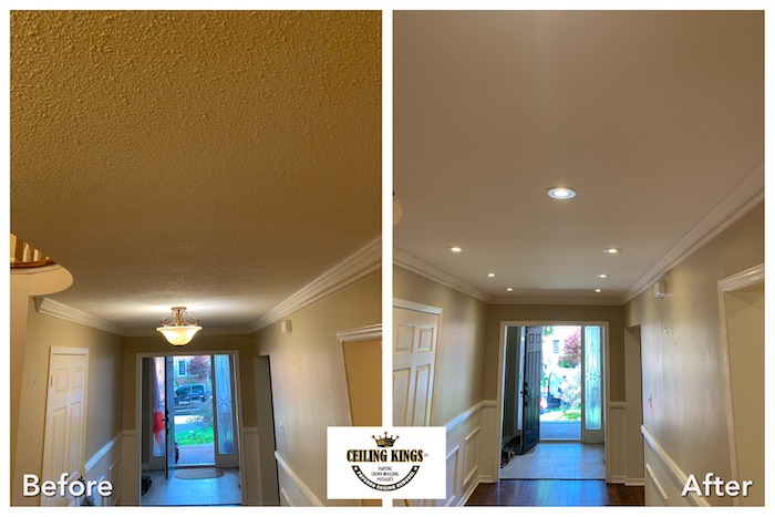 Ceiling Kings Oakville Before After Popcorn