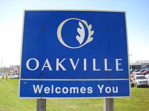 QEW Oakville Sign