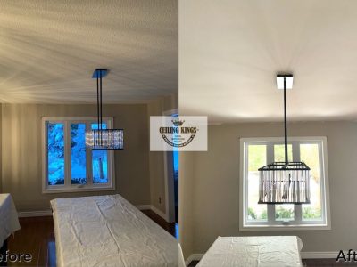 Ceiling repair in dinning room